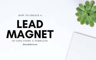 How To Create a Lead Magnet in Canva Using a Template